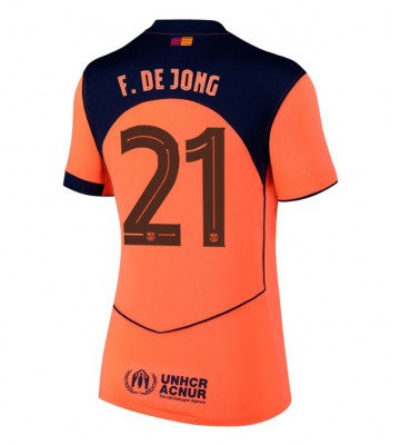Barcelona Frenkie de Jong #21 Tredjetrøje Dame 2025-26 Kortærmet